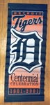 2001 Comerica Park 24x59 Light Pole Banner Detroit Tigers Centennial