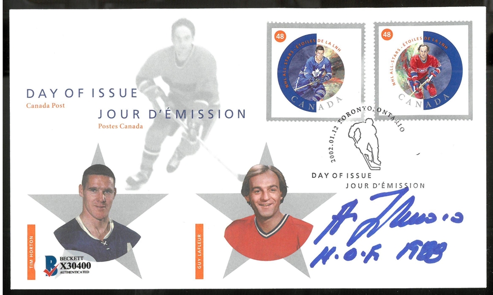 Guy Lafleur Autographed 1st Day of Issue Cachet