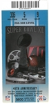 2006 Super Bowl XL Ticket - Ford Field in Detroit