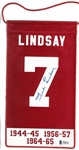 Ted Lindsay Autographed 5x10 Mini Banner