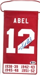 Sid Abel Autographed 5x10 Mini Banner