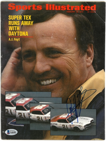 A.J. Foyt Autographed 1973 Sports Illustrated
