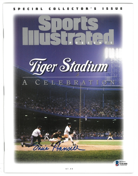 Ernie Harwell Autographed Tiger Stadium Sports Illustrated