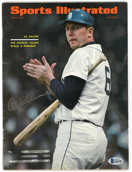 Al Kaline Autographed 1967 Sports Illustrated