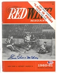 Gordie Howe Autographed 1961 Red Wings Program