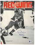 Gordie Howe Autographed 1970 Red Wings Program