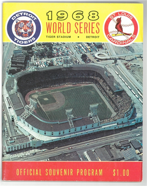 1968 World Series Program - Tigers vs Cardinals
