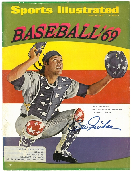 Bill Freehan Autographed 1969 Sports Illustrated (Cover Only)