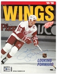 Steve Yzerman Autographed 1989/90 Yearbook