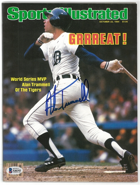Alan Trammell Autographed 1984 Sports Illustrated