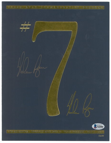 Nolan Ryan Autographed 7th No Hitter Commemorative 