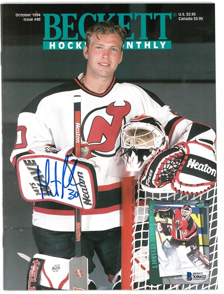Martin Brodeur Autographed Beckett Magazine