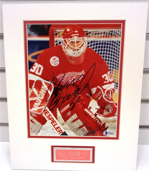 Chris Osgood Autographed Matted 8x10