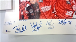 Believe 18x24 Litho APP 8/40 Signed by 8 Red Wings