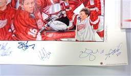 Believe 18x24 Litho APP 8/40 Signed by 8 Red Wings