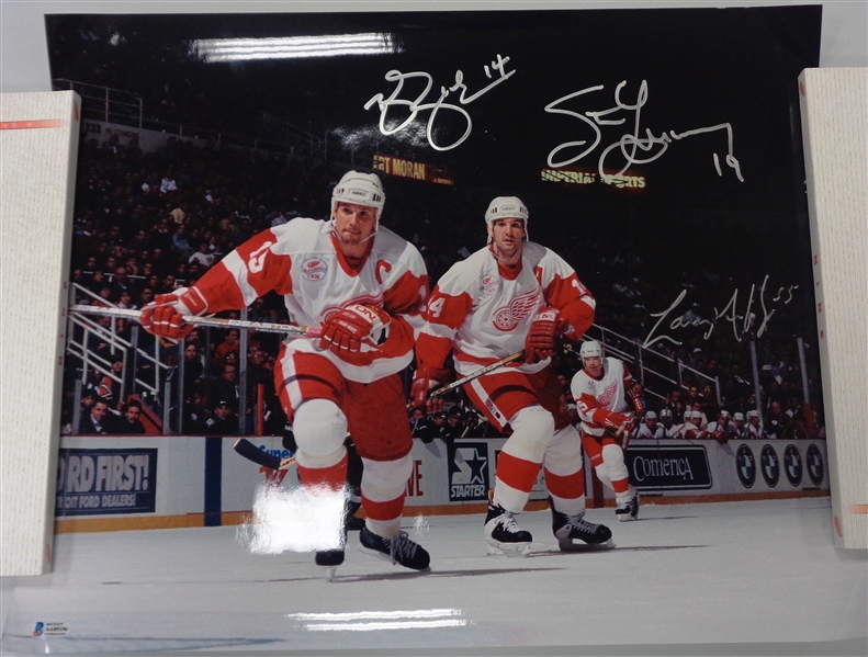 Shanahan/Yzerman/Murphy 16x20 Signed