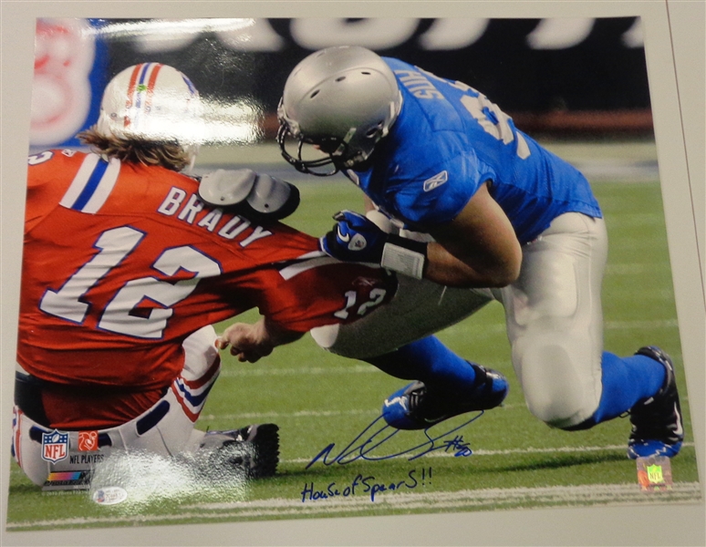 Ndamukong Suh Autographed 16x20 w/ House of Spears