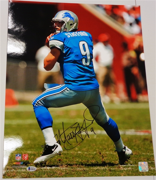 Matthew Stafford Autographed 16x20