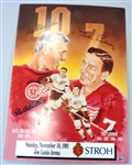Delvecchio and Lindsay Autographed Retirement Poster