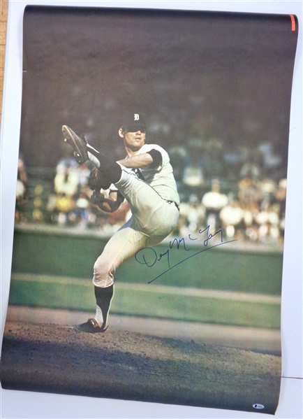 Denny McLain Autographed 24x36 Poster
