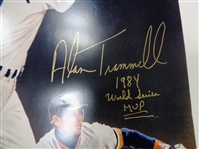 Alan Trammell Autogrpahed 17x24 Litho Inscribed 