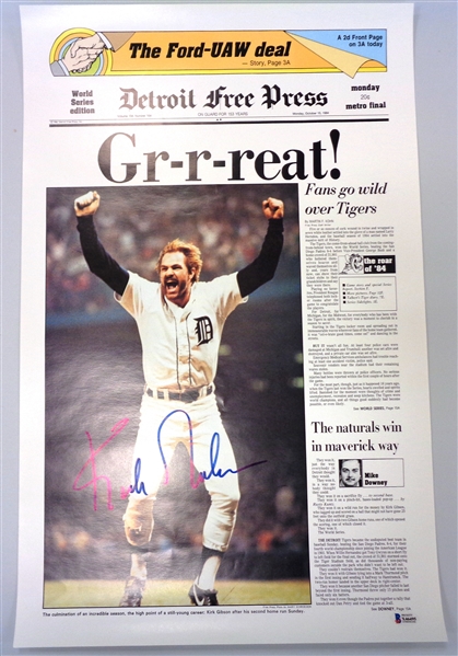Kirk Gibson Autographed 16x24 Poster