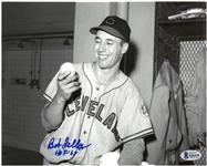Bob Feller Autographed 8x10 w HOF
