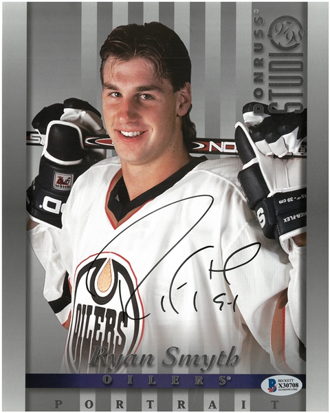 Ryan Smyth Autographed 8x10 Studio