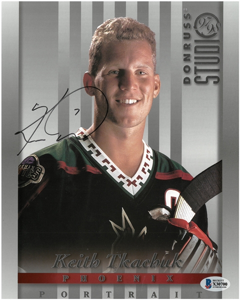Keith Tkachuk Autographed 8x10 Studio