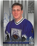 Brett Hull Autographed 8x10 Studio