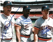 Deer, Fielder & Tettleton Autographed 8x10 Photo