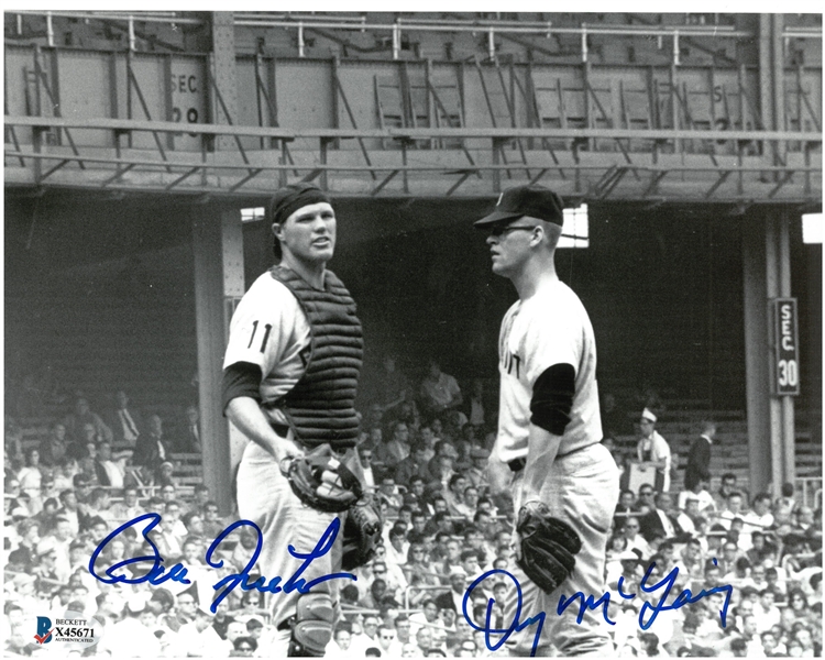 Bill Freehan & Denny McLain Autographed 8x10
