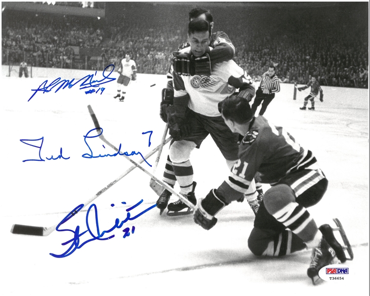 Lindsay/Mikita/MacNeil Autographed 8x10