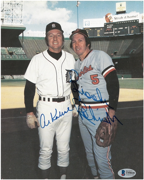 Al Kaline & Brooks Robinson Autographed 8x10 Photo