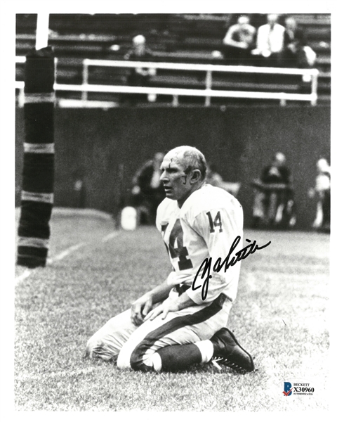 Y.A. Tittle Autographed 8x10 Photo