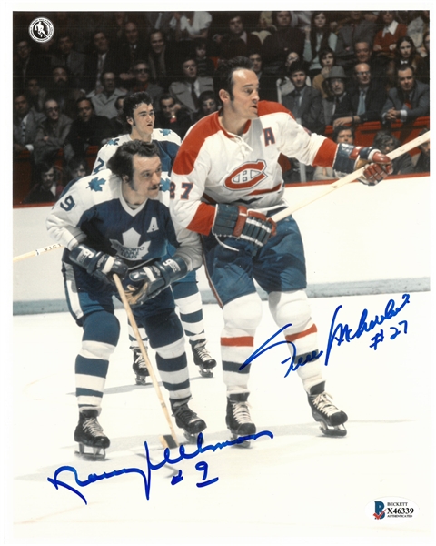 Norm Ullman & Frank Mahovlich Autographed 8x10 Photo