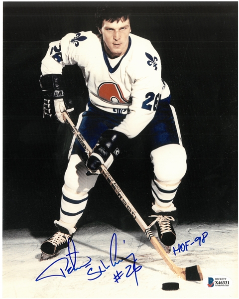Peter Stastny Autographed 8x10 Photo w HOF