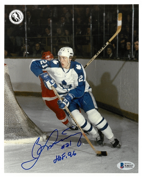 Borje Salming Autographed 8x10 Photo