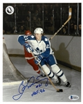 Borje Salming Autographed 8x10 Photo