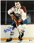 Dickie Moore Autographed 8x10 Photo w HOF