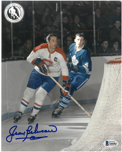 Jean Beliveau Autographed 8x10 Photo