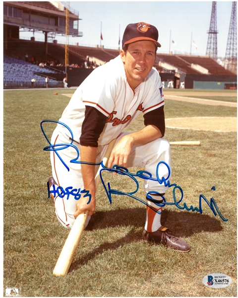 Brooks Robinson Autographed 8x10 w/ HOF