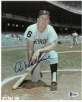 Al Kaline Autographed 8x10 Photo Kneeling