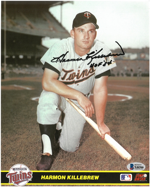 Harmon Killebrew Autographed 8x10 Photo