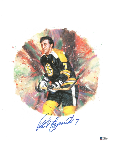 Phil Esposito Autographed 11x14 Canada Post