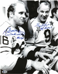 Gordie Howe & Bobby Hull Autographed 11x14 Photo