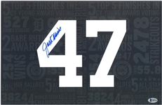 Jack MOrris Autographed 11x14 SGA Number Retirement