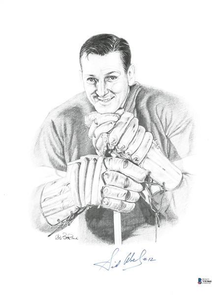 Sid Abel Autographed 11x14 Lithograph