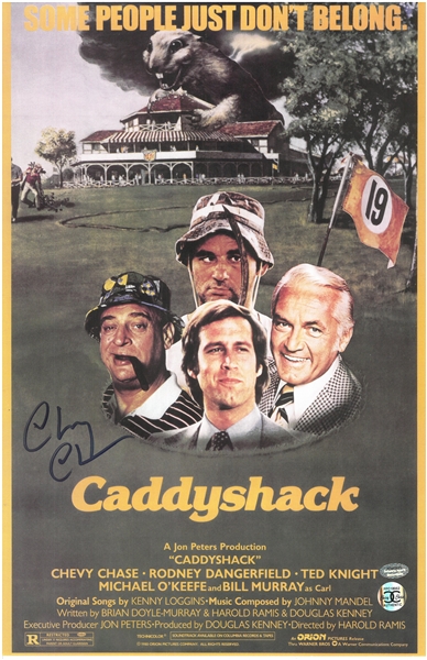 Chevy Chase Autographed 11x17 Caddyshack Poster