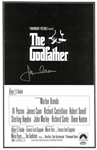 James Caan Autographed 11x17 Godfather Movie Poster